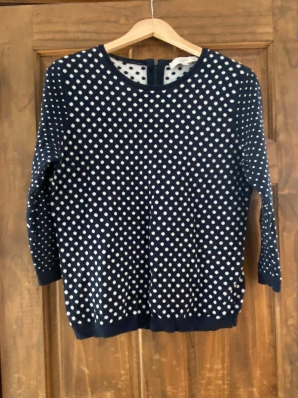 LOFT polka dot sweater, size PL